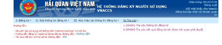 Newca Huong dan lay thong tin tai khoan VNACCS 4 3