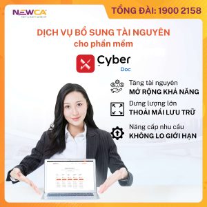 Dịch vụ bổ sung tài nguyên cho phần mềm Hợp đồng điện tử bản nâng cao xCyber Doc