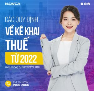 Các quy định về khai thuế từ 2022 theo thông tư 80/2021/TT-BTC