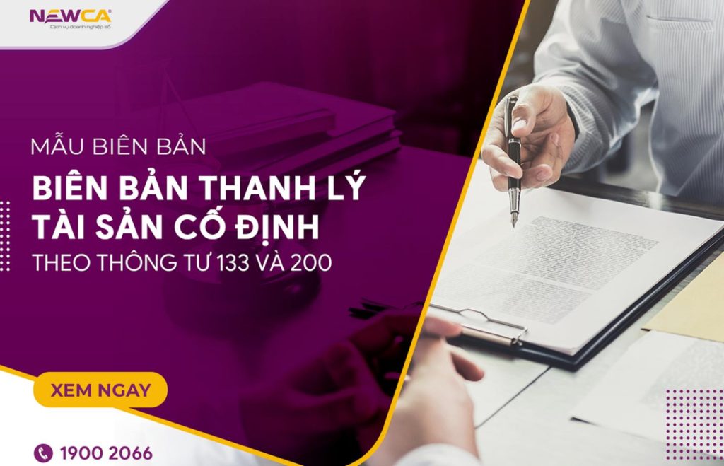 Mẫu biên bản thanh lý tài sản cố định theo Thông tư 133 và Thông tư 200