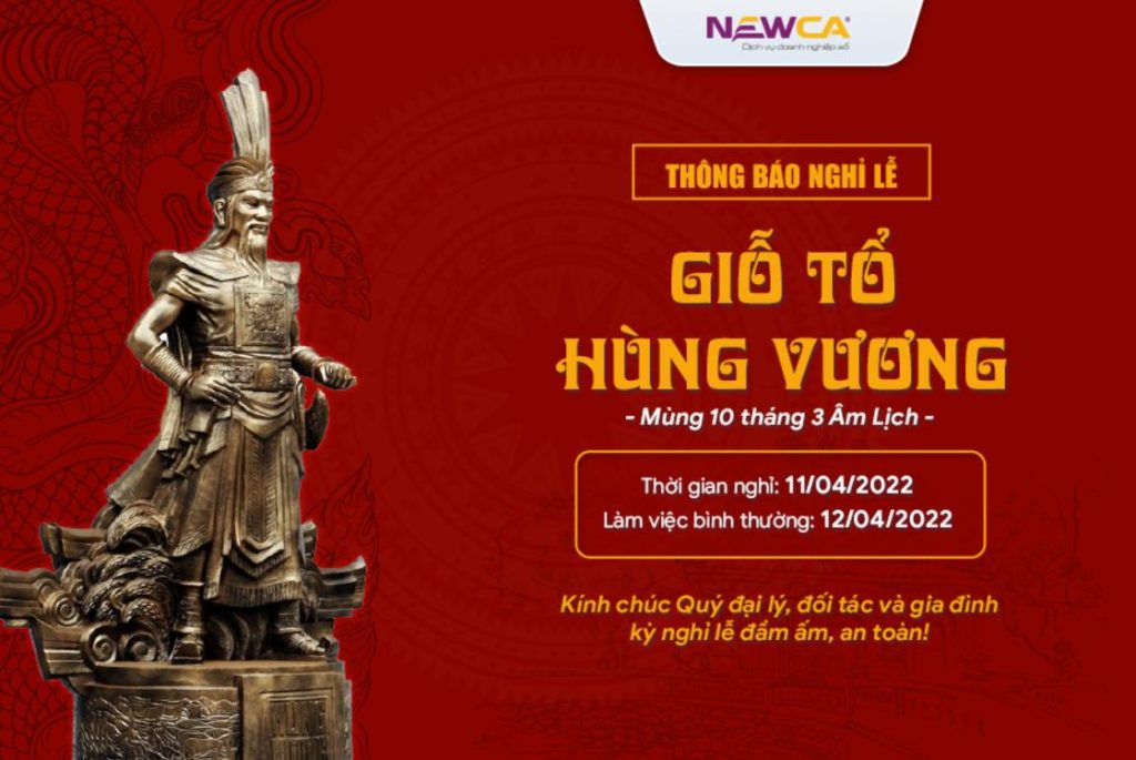 Thông báo nghỉ lễ Giỗ tổ Hùng Vương 2022