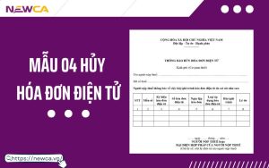 mẫu 04 hủy hóa đơn điện tử