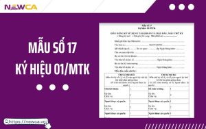 Mẫu số 17 ký hiệu 01/MTK