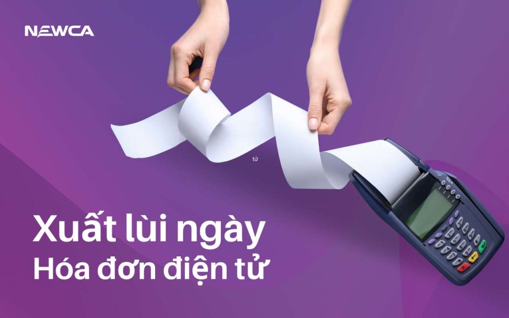Xuất lúi ngày hóa đơn điện tử