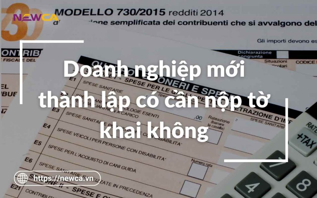 Doanh nghiệp mới thành lập có cần nộp tờ khai không?