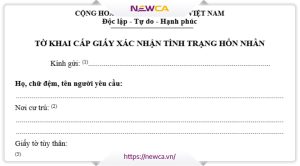 Giấy xác nhận tình trạng hôn nhân và các thông tin cần biết