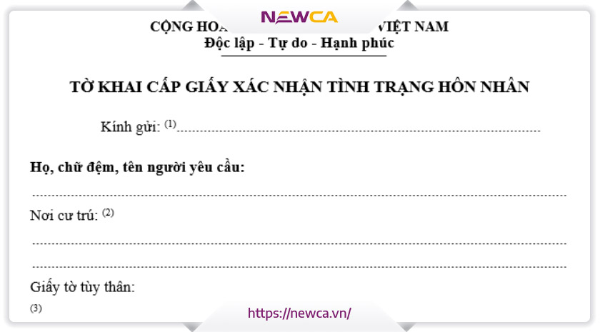 Giấy xác nhận tình trạng hôn nhân và các thông tin cần biết