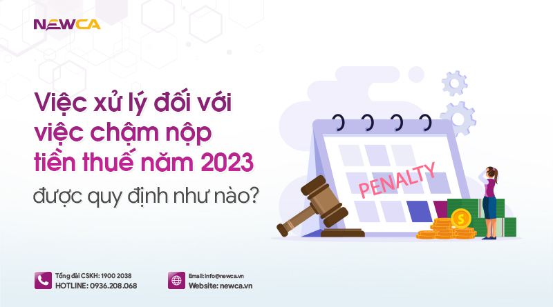 Việc xử lý đối với việc chậm nộp tiền thuế năm 2023 được quy định như nào?