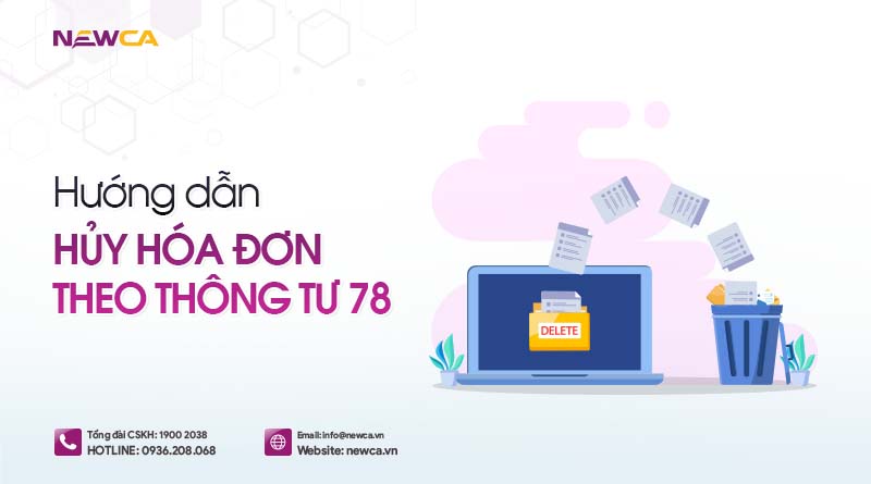 quy trình hủy hóa đơn điện tử