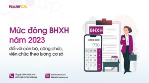Mức đóng BHXH năm 2023 đối với cán bộ, công chức, viên chức theo lương cơ sở