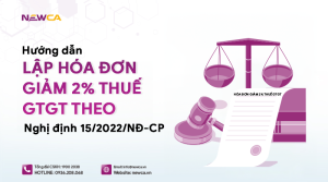 hướng dẫn lập hoá đơn giảm 2% thuế GTGT