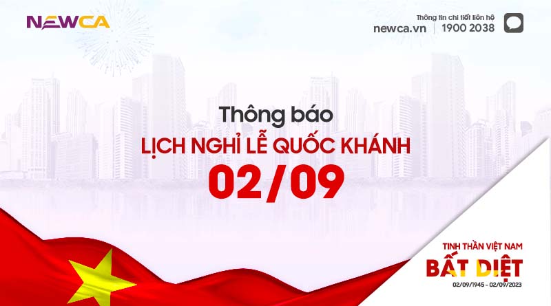 Thông báo nghỉ lễ 2/9 NewCA