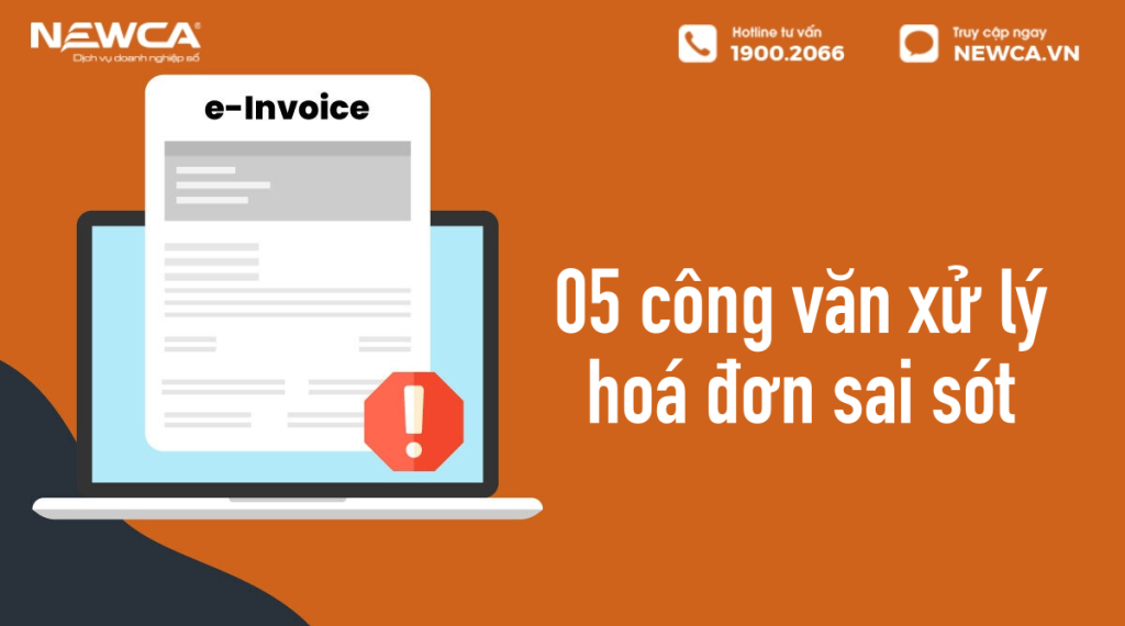 công văn hướng dẫn xử lý hoá đơn sai sót