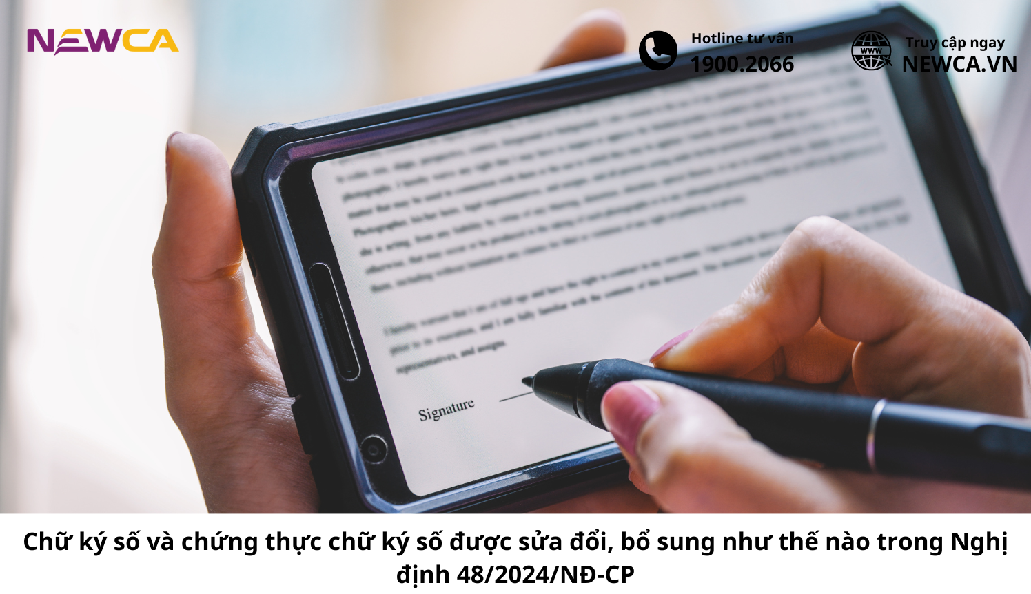 Chữ ký số và chứng thực chữ ký số bổ sung năm 2024