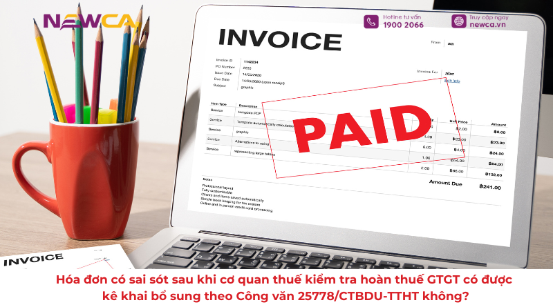 hóa đơn có sai sót