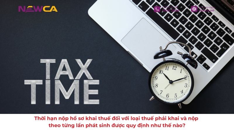 thuế phải khai và nộp theo từng lần phát sinh