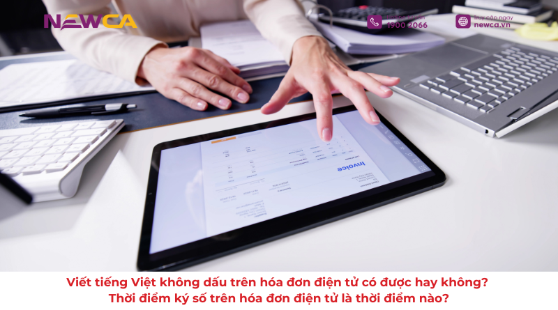 Viết tiếng Việt không dấu trên hóa đơn điện tử