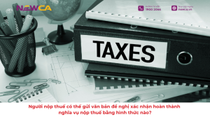 gửi văn bản đề nghị xác nhận hoàn thành nghĩa vụ nộp thuế