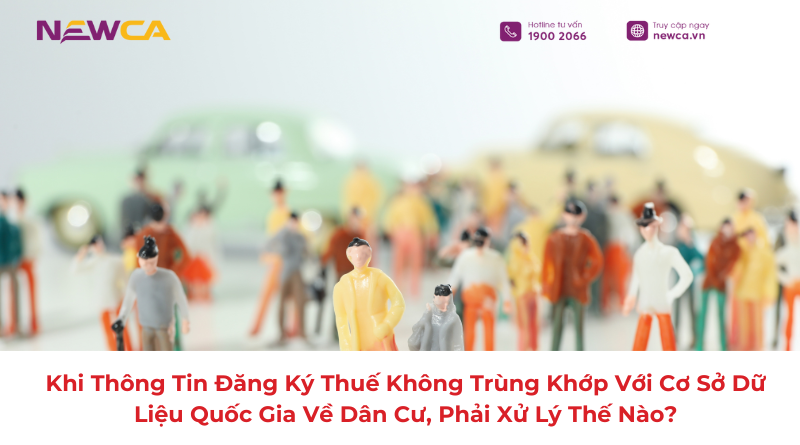 thông tin đăng ký thuế không trùng khớp