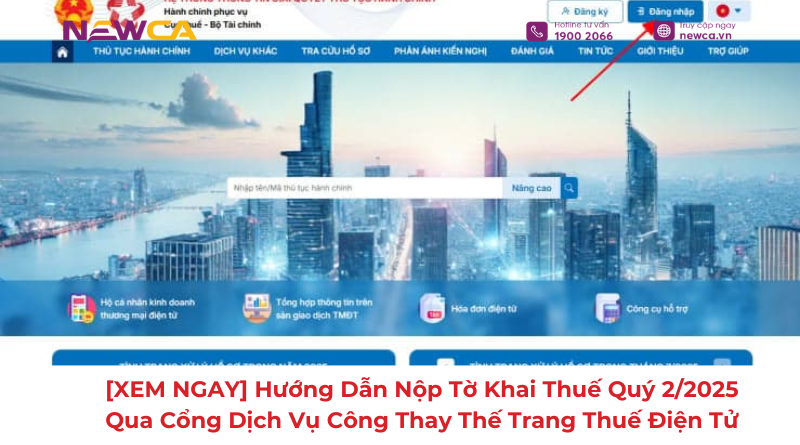 nộp tờ khai thuế quý 2/2025