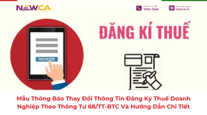 thay đổi thông tin đăng ký thuế