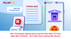 Mẫu Thông Báo Ngừng Sử Dụng Hóa Đơn Điện Tử