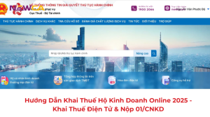 khai thuế hộ kinh doanh