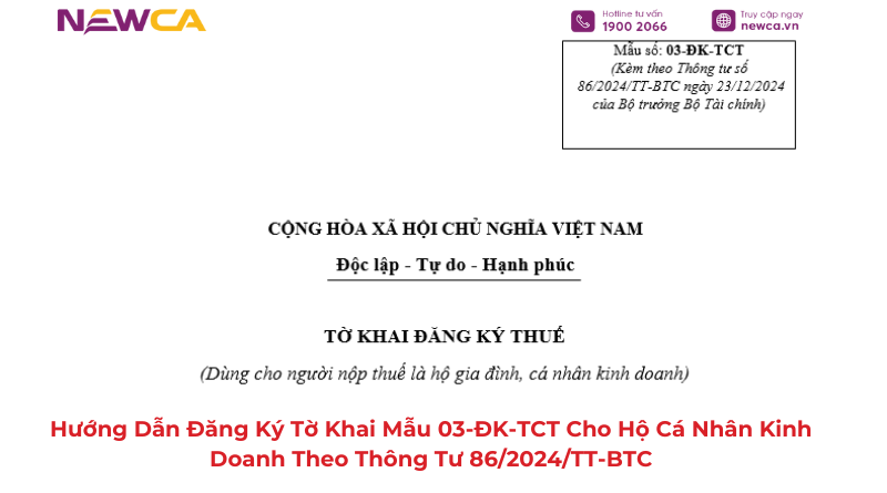 đăng ký tờ khai mẫu 03-ĐK-TCT