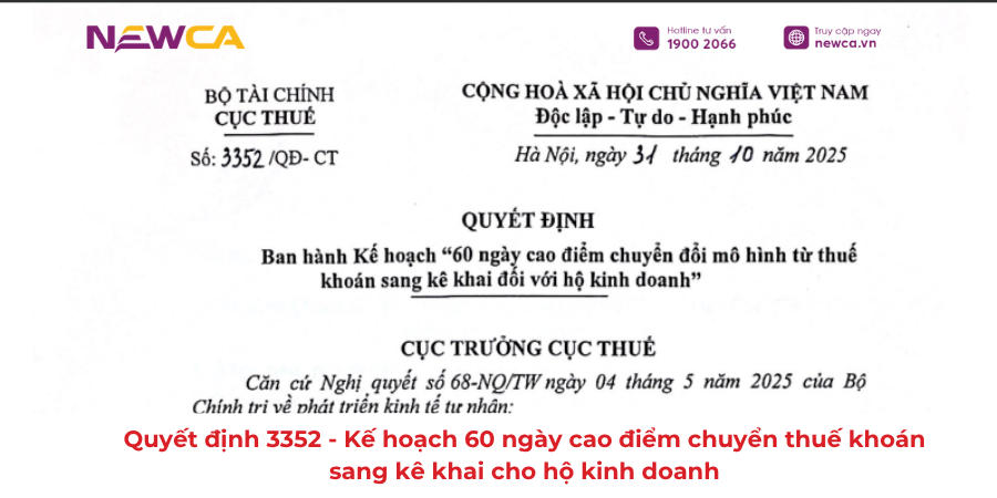 chuyển thuế khoán sang kê khai
