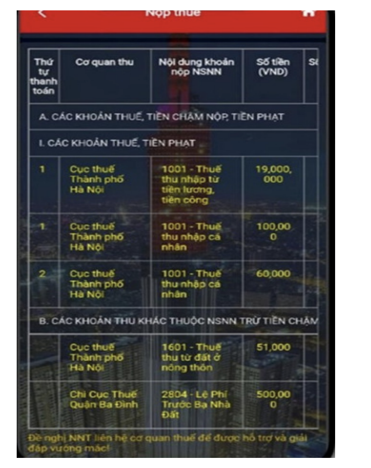nộp thuế đất phi nông nghiệp