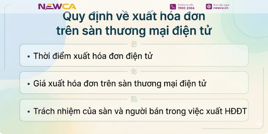 Những quy định về xuất hóa đơn trên sàn thương mại điện tử