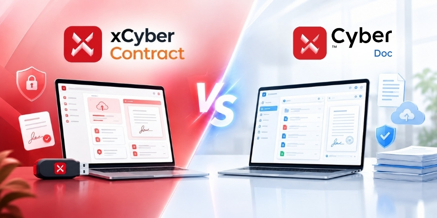 Hai giải pháp xCyber Contract và xCyber Doc khác nhau thế nào?